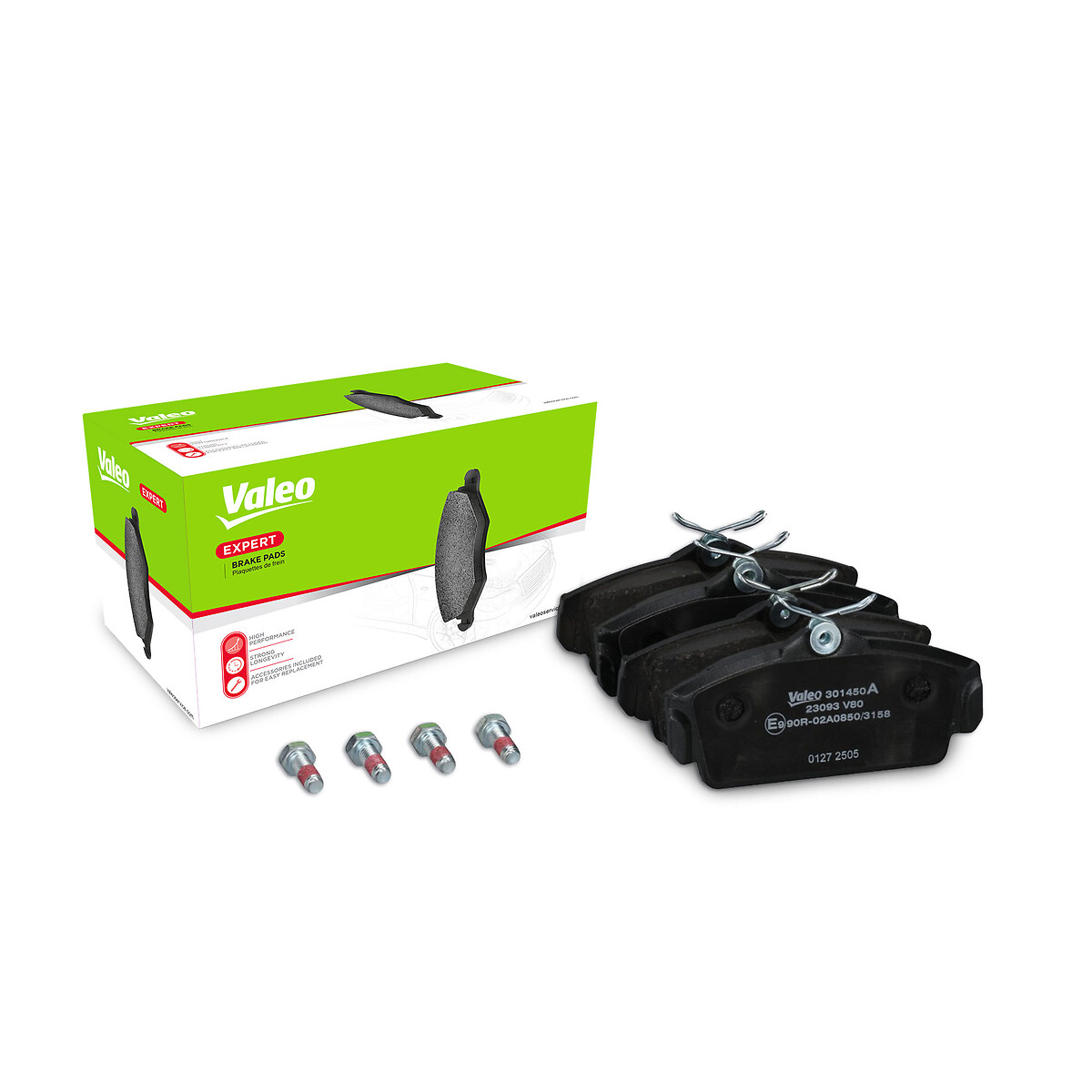 Jeu de 4 plaquettes de frein VALEO ref. 301450A